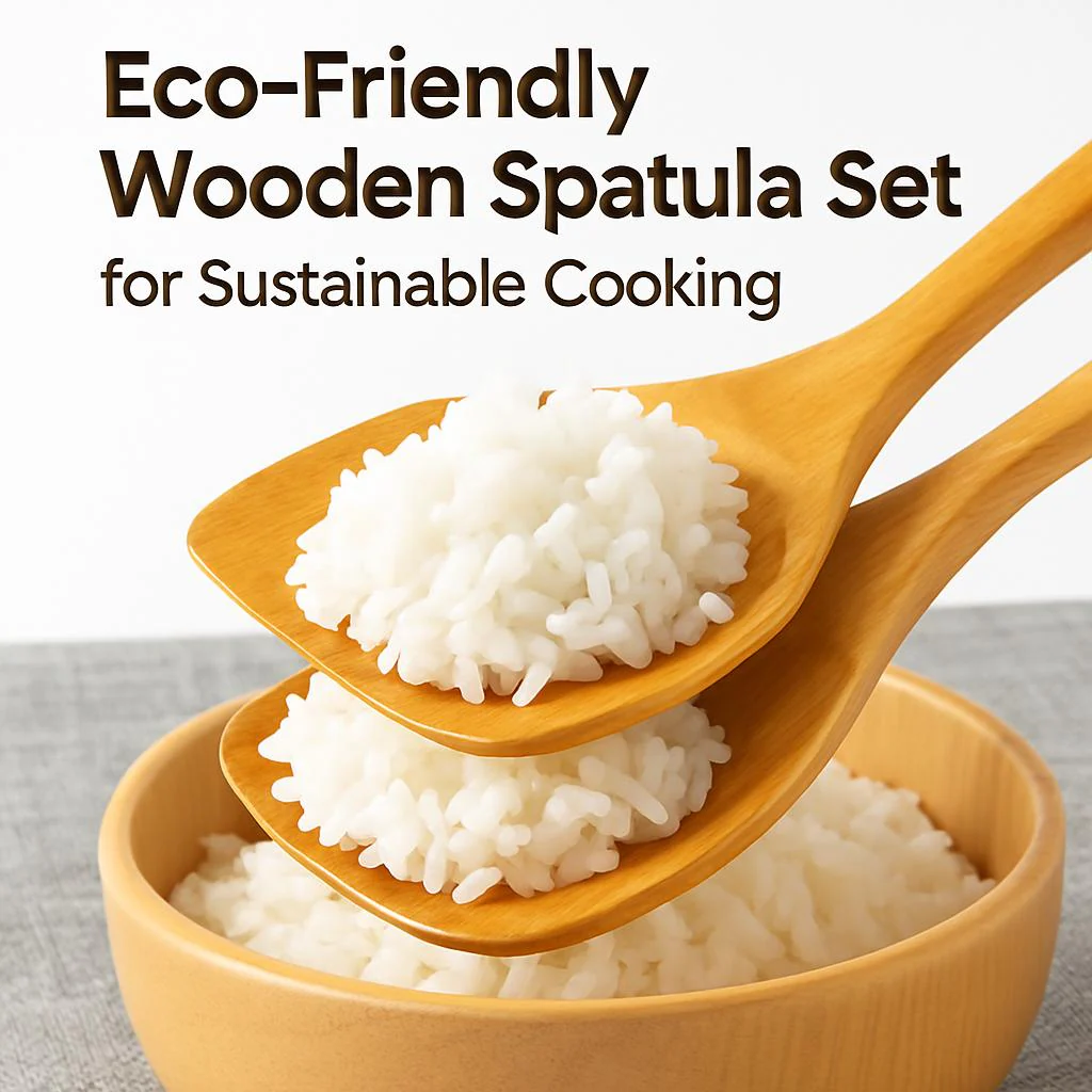 Eco-Friendly Wooden Spatula Set for Sustainable Cooking - Image 3