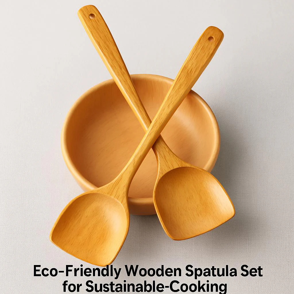 Eco-Friendly Wooden Spatula Set for Sustainable Cooking - Image 7