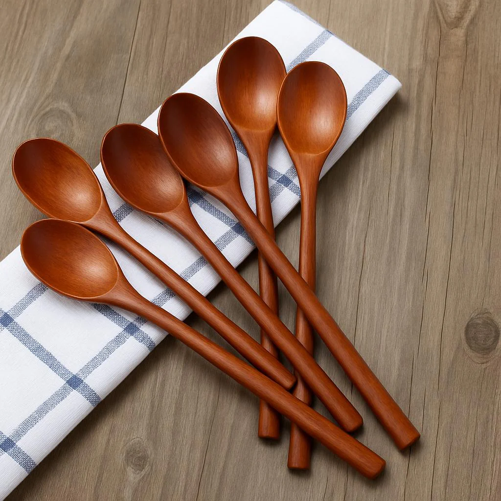 Eco-Friendly Wooden Spoons - Sustainable Kitchen Utensils - Image 2