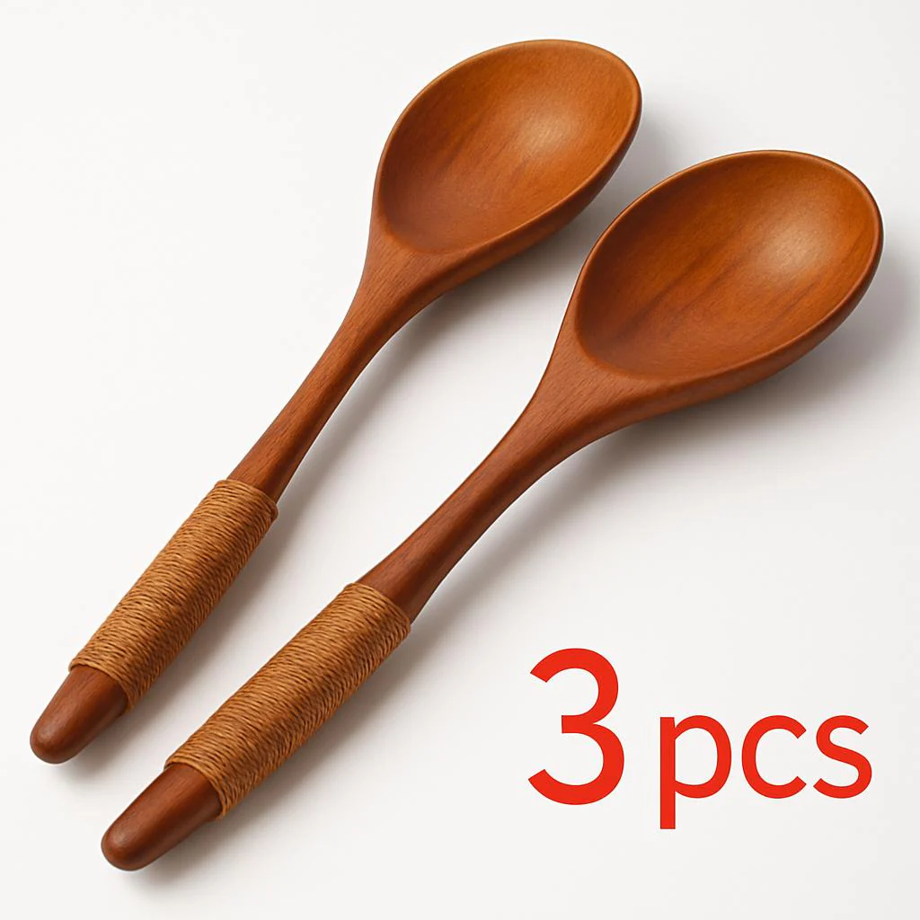 Eco-Friendly Wooden Spoons with Tie Wire Handles - Image 8