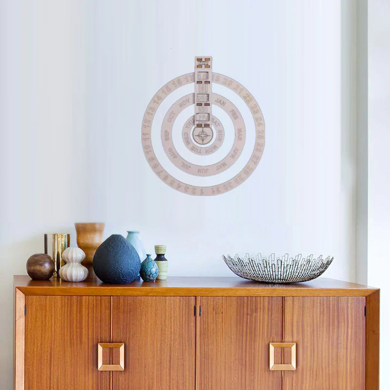 Eco-Friendly Perpetual Wall Calendar - Sustainable Circular Design - Image 11