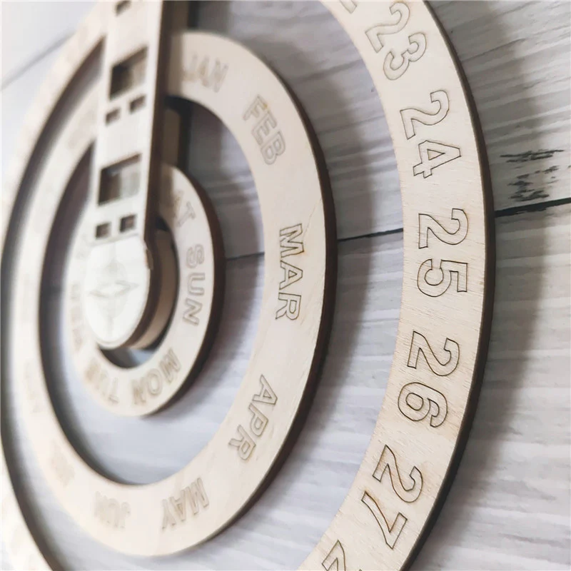 Eco-Friendly Perpetual Wall Calendar - Sustainable Circular Design - Image 13