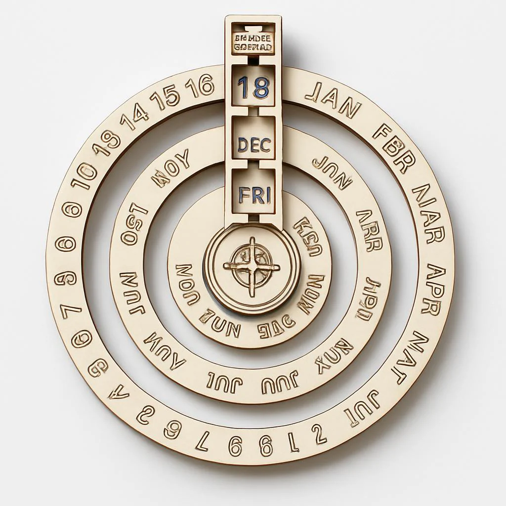 Eco-Friendly Perpetual Wall Calendar - Sustainable Circular Design - Image 8
