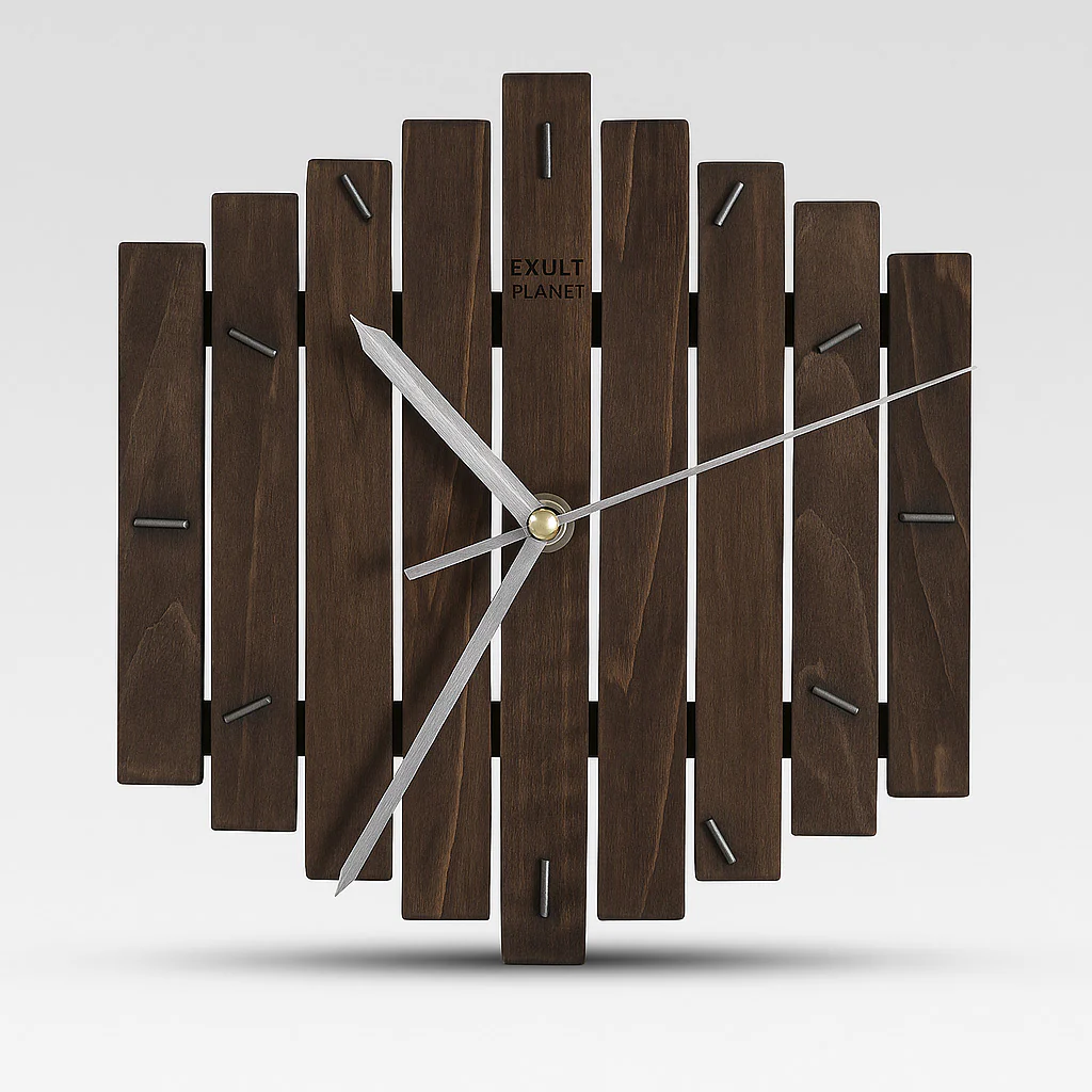 Eco-Friendly Natural Wood Analog Wall Clock