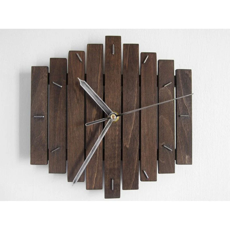 Eco-Friendly Natural Wood Analog Wall Clock - Image 8