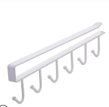 Space-Saving Under-Shelf Mug Holder - Black Metal Hook Rack - Image 17