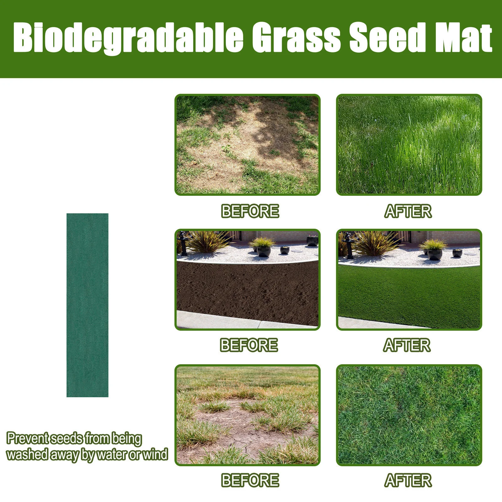 Eco-Friendly Biodegradable Grass Seed Mat for Sustainable Landscaping - Image 10